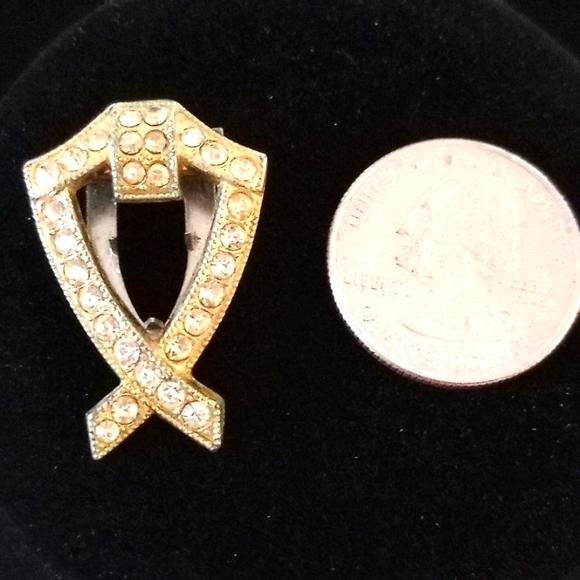 Vintage Rhinestone Scarf and Fur Clip - Picture 5 of 5